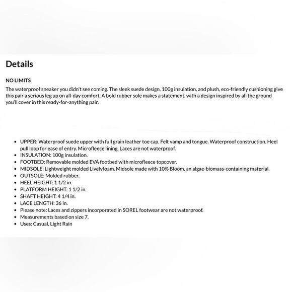 New Sorel Waterproof Construction Caribou Kinetic Breakthru Sneaker Boot 10 - Picture 14 of 14